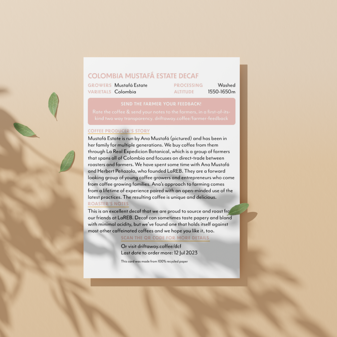 Colombia Mustafá Decaf